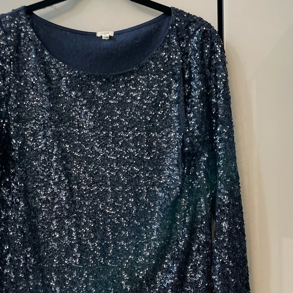 J. Crew Sequined Blouse